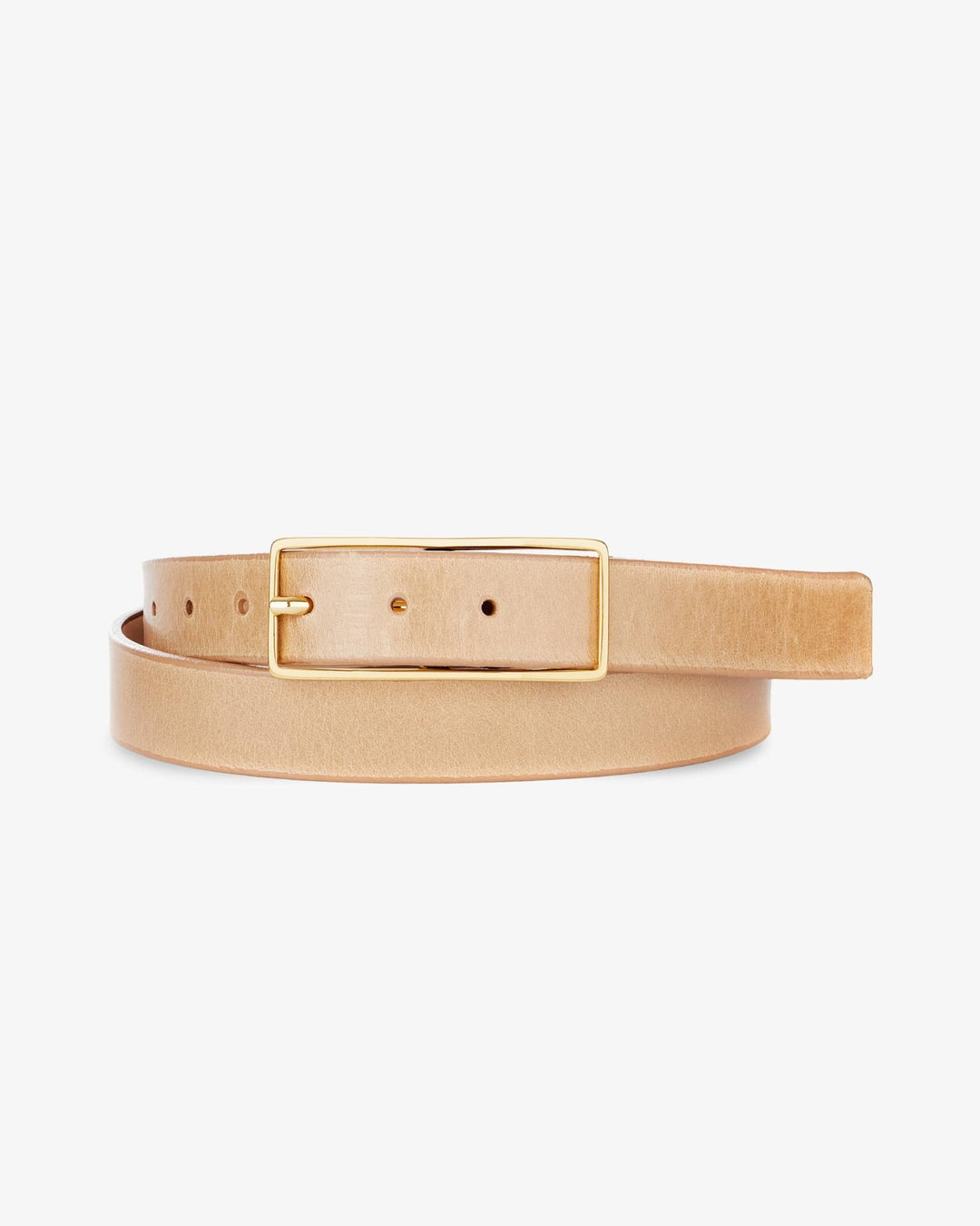 Brave Kiki Leather Belt in Peach Napa with Gold Buckle Brave Leather | Accessories | New Brave Leather Womens Manoj  main image 4