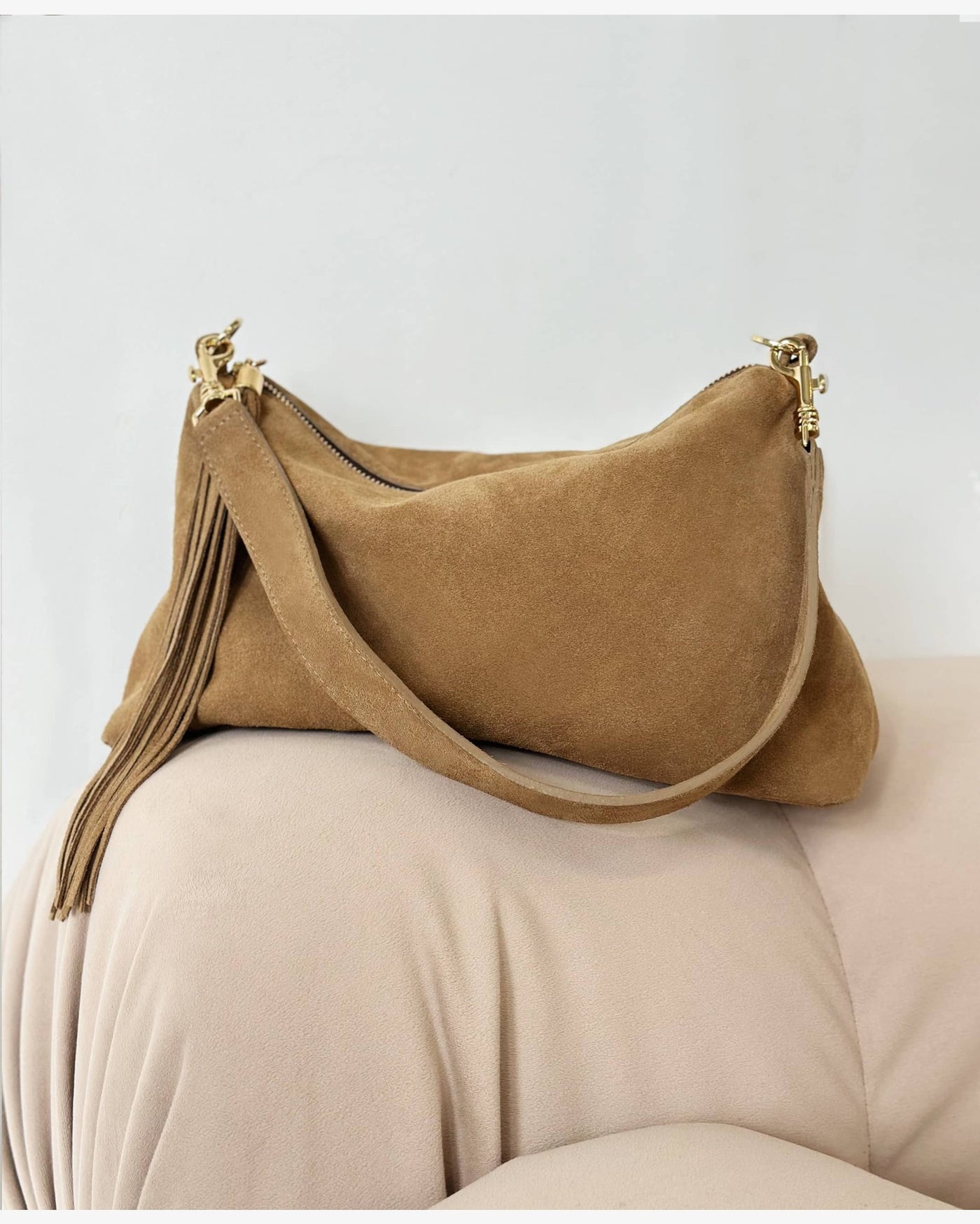 Colson Suede Slouch Bag -- Custom Made for You – BRAVE Leather