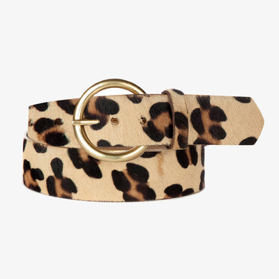 Vika Hair-on Leopard BRAVE Leather Belt