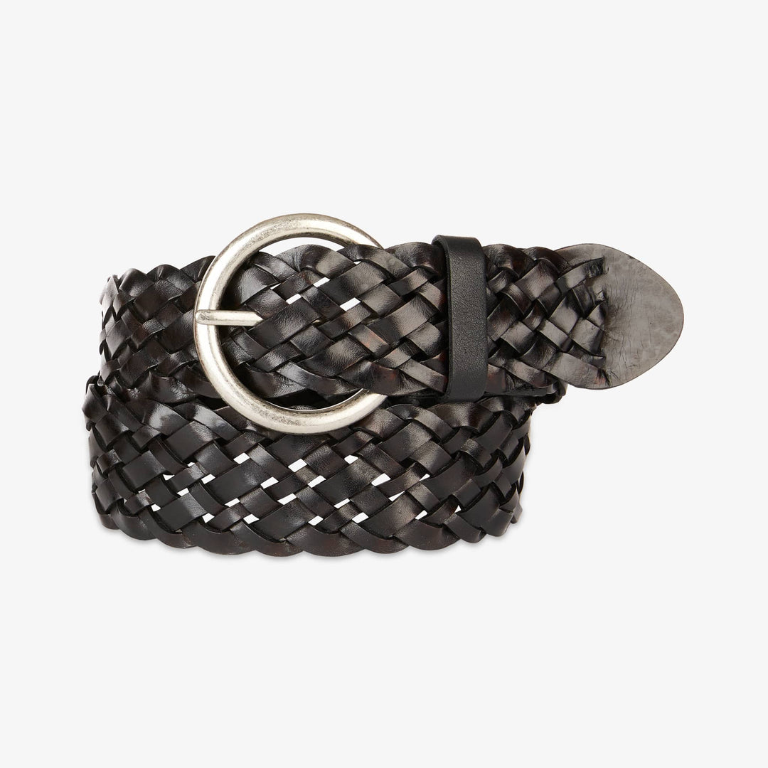 さらに100円引き◆MISCHIEF◆BRAIDED LEATHER BELT A-ZA Braided Belts for Men - Mens Braided Leather Belt Oil